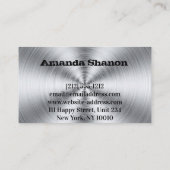 プロフェッショナル実在エステートブローカーシルバービジネスCa 名刺 (裏面)