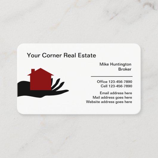 プロフェッショナル実在エステートブローカー 名刺 (正面)