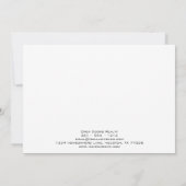 プロフェッショナル実在エステートモダンクラシックドア  ノートカード (裏面)