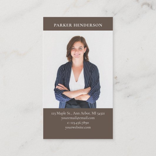 プロフェッショナル実在エステート写真 名刺 (裏面)