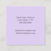 プロフェッショナル実在エステート名刺 スクエア名刺 (裏面)