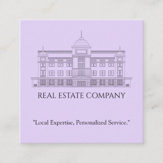 プロフェッショナル実在エステート名刺 スクエア名刺 (正面)