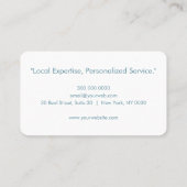 プロフェッショナル実在エステート名刺 名刺 (裏面)