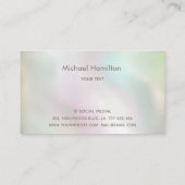 プロフェッショナル実在エステート金ゴールドダイヤモンドハウスロゴ 名刺 (裏面)