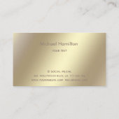 プロフェッショナル実在エステート金ゴールドダイヤモンドハウスロゴ 名刺 (裏面)