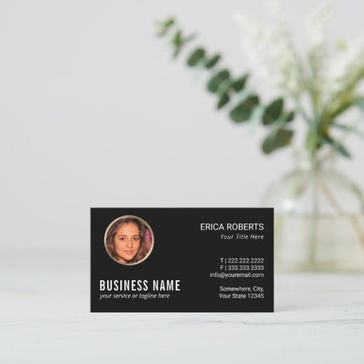 プロフェッショナル実在エテートエレガントInstagram写真 名刺 (スタンド正面)