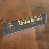 プロフェッショナル実在エテートカスタムデスクネームプレート デスクネームプレート (側面)