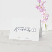 プロフェッショナル実在エテートハッピーホームアニバーサリー 箔グリーティングカード (蘭)