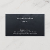 プロフェッショナル実在エテートモダンダイヤモンドハウスロゴ 名刺 (裏面)