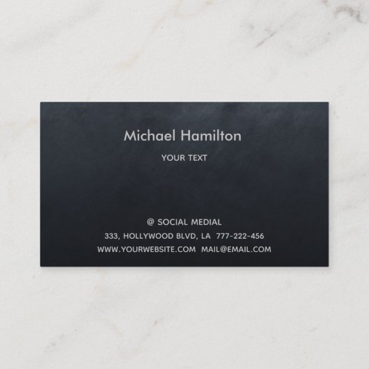 プロフェッショナル実在エテートモダンダイヤモンドハウスロゴ 名刺 (裏面)