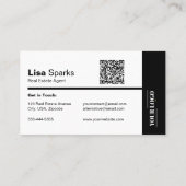 プロフェッショナル実在エテートQRロゴ写真 名刺 (裏面)