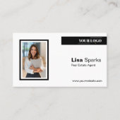 プロフェッショナル実在エテートQRロゴ写真 名刺 (正面)