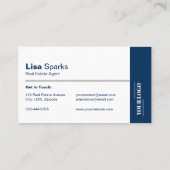 プロフェッショナル実在エージェントのロゴとQRコード 名刺 (裏面)