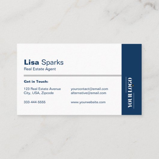 プロフェッショナル実在エージェントのロゴとQRコード 名刺 (裏面)