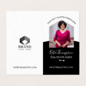 プロフェッショナル実在エージェントの写真とサービス 名刺 (外部フラット)