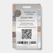 プロフェッショナル実在エージェントの写真IDバッジ バッジ (Back)