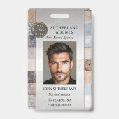 プロフェッショナル実在エージェントの写真IDバッジ バッジ (Front)