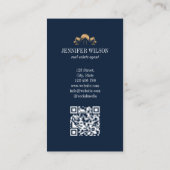 プロフェッショナル実在ビーチ不動産業者不動産仲介業者QR 名刺 (裏面)