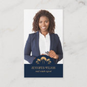 プロフェッショナル実在ビーチ不動産業者不動産仲介業者QR 名刺 (正面)