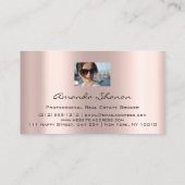 プロフェッショナル実在不動産ブローカーエージェントバラ写真 名刺 (裏面)