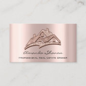 プロフェッショナル実在不動産ブローカーエージェントバラ写真 名刺 (正面)