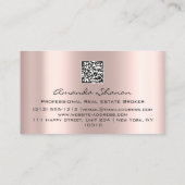 プロフェッショナル実在不動産ブローカーエージェントバラ金ゴールドQR 名刺 (裏面)