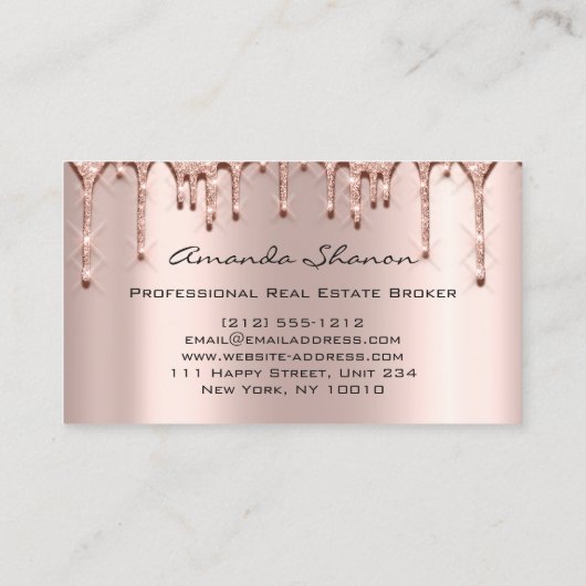 プロフェッショナル実在不動産ブローカーエージェントバラ 名刺 (裏面)