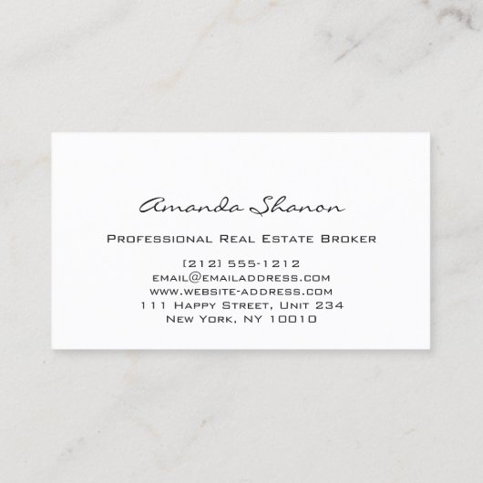 プロフェッショナル実在不動産ブローカーエージェントブルー金ゴールド 名刺 (裏面)