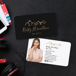 プロフェッショナル実在不動産不動産仲介業者の追加フォトロゴ 名刺