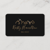 プロフェッショナル実在不動産不動産仲介業者の追加フォトロゴ 名刺 (正面)