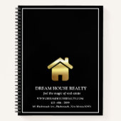 プロフェッショナル実在不動産不動産仲介業者プロモーション ノートブック (正面)