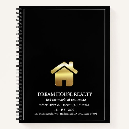 プロフェッショナル実在不動産不動産仲介業者プロモーション ノートブック (正面)