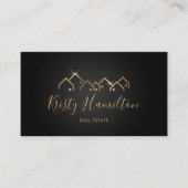 プロフェッショナル実在不動産不動産仲介業者追加フォトQRコード 名刺 (正面)