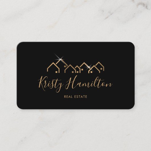 プロフェッショナル実在不動産不動産仲介業者追加フォトQRコード 名刺 (正面)