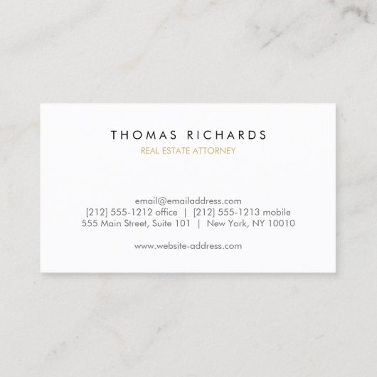 プロフェッショナル実在不動産代理弁護士事業C 名刺 (裏面)