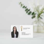 プロフェッショナル実在不動産仲介業者エステート追加フォト鍵バス 名刺 (スタンド正面)