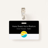 プロフェッショナル実在不動産仲介業者不動産スタッフネームバッジ バッジ (裏面クリップ)