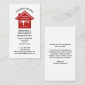 プロフェッショナル実在不動産剤不動産仲介業者 名刺 (正面/裏面)