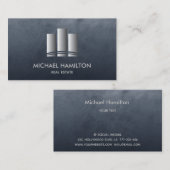 プロフェッショナル実在不動産建築ロゴ 名刺 (正面/裏面)