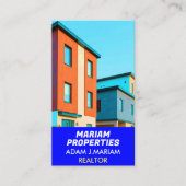 プロフェッショナル実在不動産業者（QR写真）不動産仲介業者 名刺 (正面)