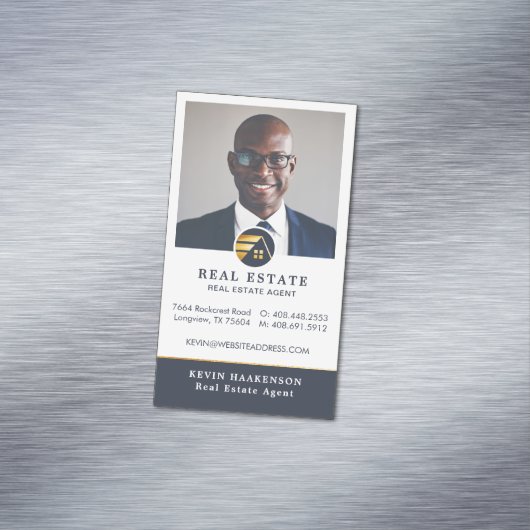 プロフェッショナル実在不動産 |写真レイアウト(縦) マグネット名刺 (インサイチュ)