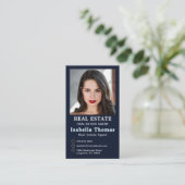 プロフェッショナル実在不動産 |写真レイアウト(縦) 名刺 (スタンド正面)