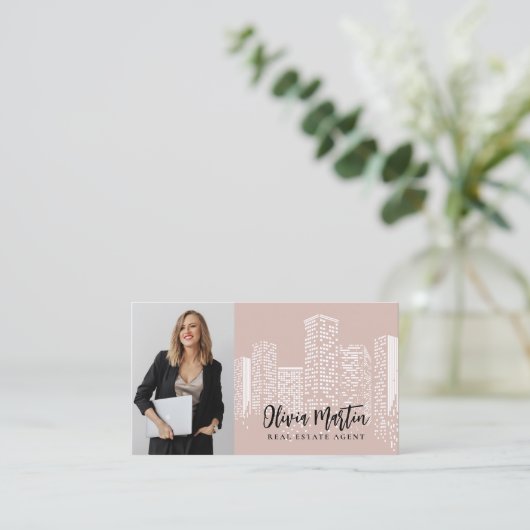 プロフェッショナル実在不動産 |写真QRコード 名刺 (スタンド正面)