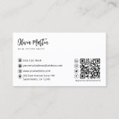 プロフェッショナル実在不動産 |写真QRコード 名刺 (裏面)