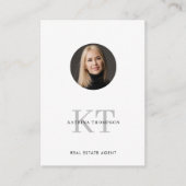 プロフェッショナル実在写真不動産仲介業者QRコード 名刺 (正面)