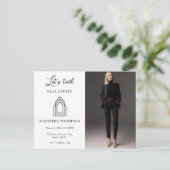 プロフェッショナル実在写真不動産Letsトーク葉書 シーズンポストカード (スタンド正面)