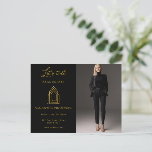 プロフェッショナル実在写真不動産Letsトーク葉書 シーズンポストカード (スタンド正面)