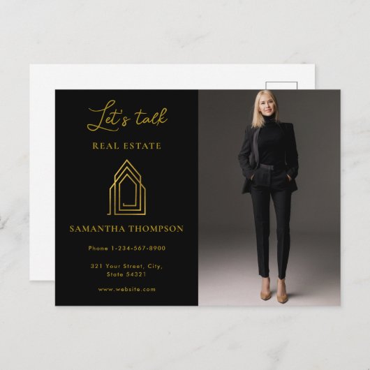 プロフェッショナル実在写真不動産Letsトーク葉書 シーズンポストカード (正面/裏面)