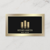 プロフェッショナル実在建築金ゴールドロゴ 名刺 (正面)