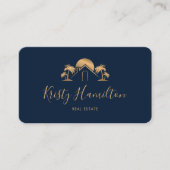 プロフェッショナル実在沿岸不動産仲介業者QRコード 名刺 (正面)